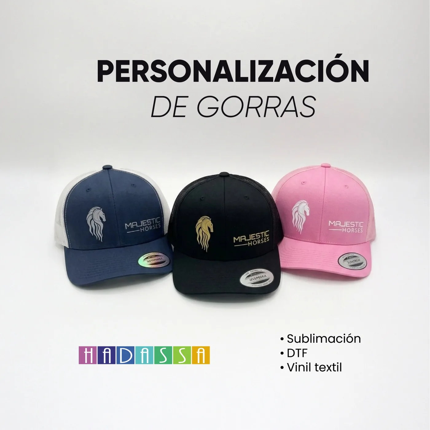 Gorras personalizadas para promoción de marca