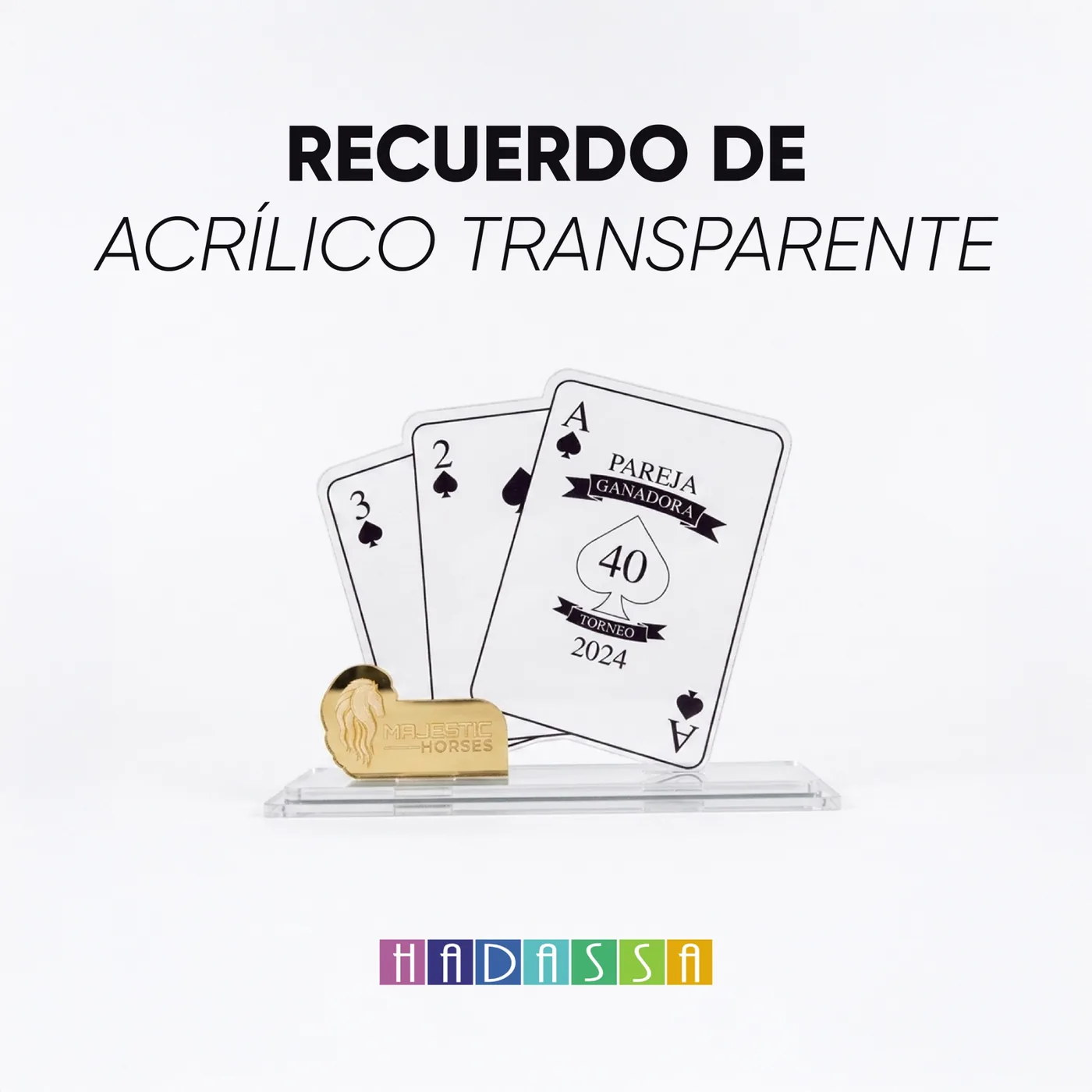 Recuerdo acrílico personalizado