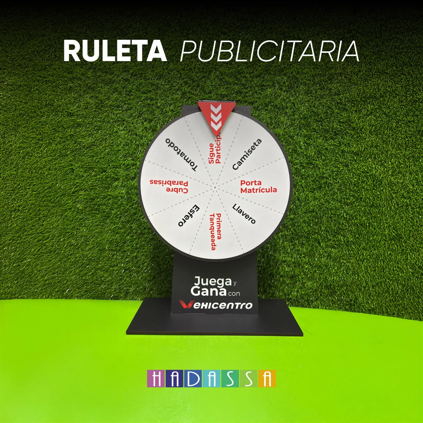 Ruleta publicitaria para activaciones y eventos