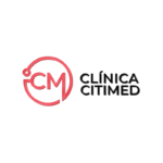 Logo de Clínica Citimed, fondo blanco.
