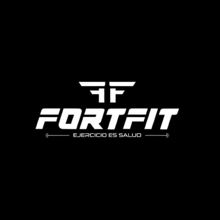 Logo de Forfit Gym, fondo negro.