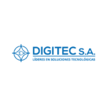 Logo de DIGITEC S.A, fondo blanco.