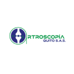 Logo de Artroscopia Quito S.A.S, fondo blanco.