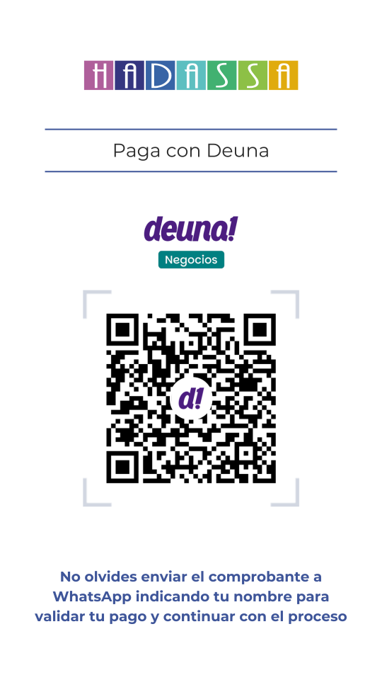 Métodos de Pago Deuna, código QR.